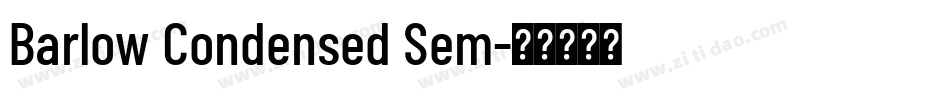 Barlow Condensed Sem字体转换